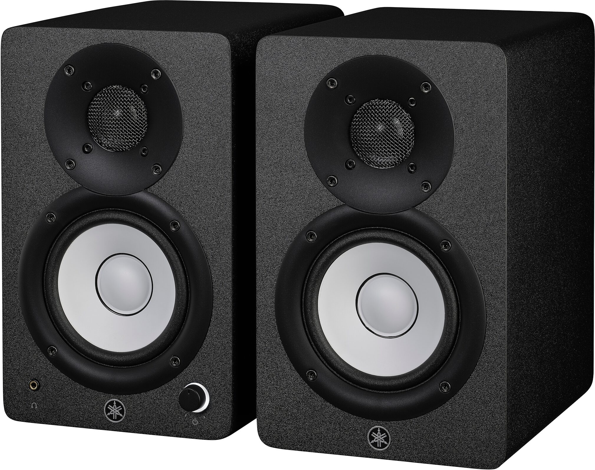 Yamaha HS4 Powered Studio Monitors, Black, Pair, Action Position Back