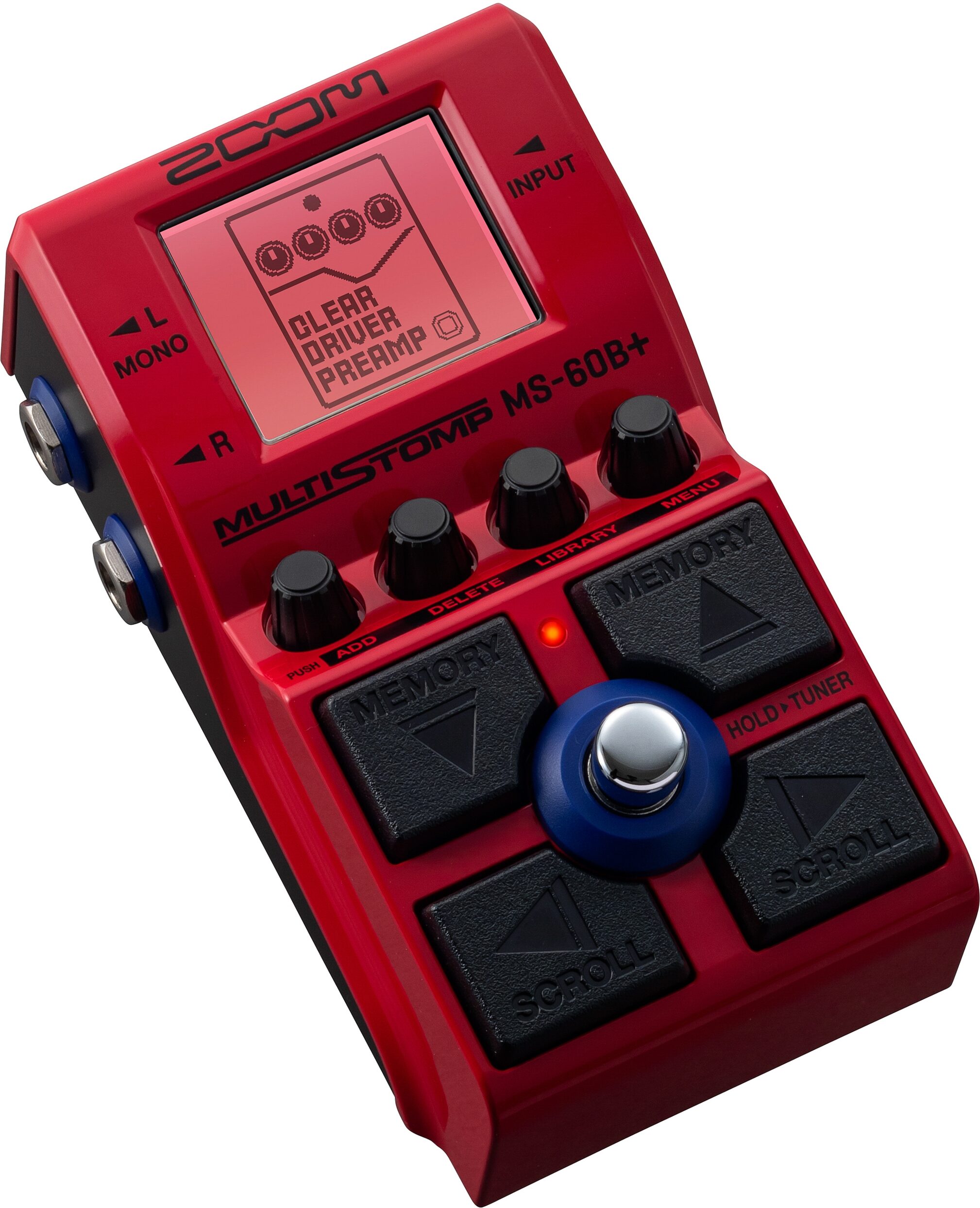 Zoom MS-60B+ MultiStomp Bass Multi-Effects Pedal, New, Action Position Back