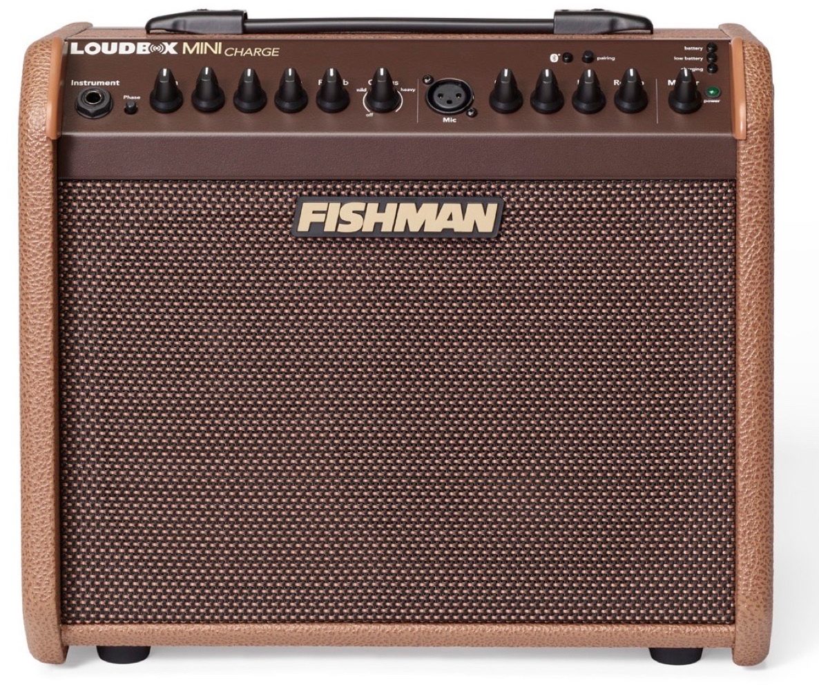 Fishman Loudbox Mini Charge Battery-Powered Acoustic Guitar Combo Amplifier with Bluetooth (60 Watts), New, ve
