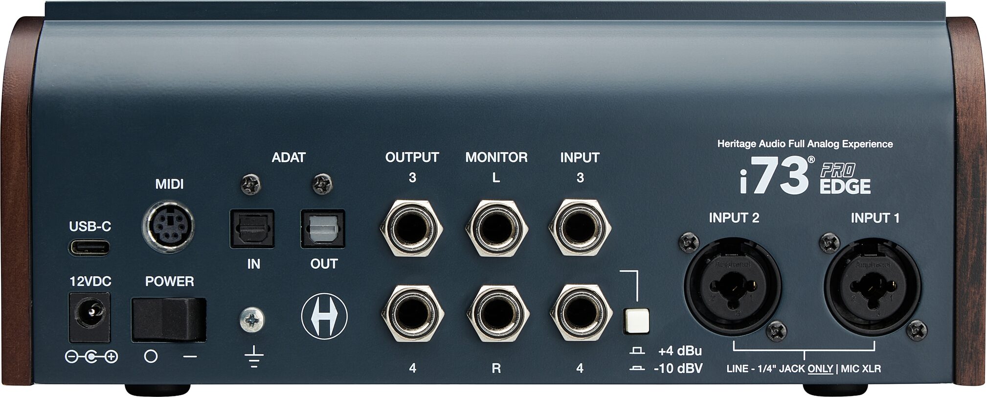 Heritage Audio i73 Pro Edge 12x16 USB Audio Interface, New, Action Position Back