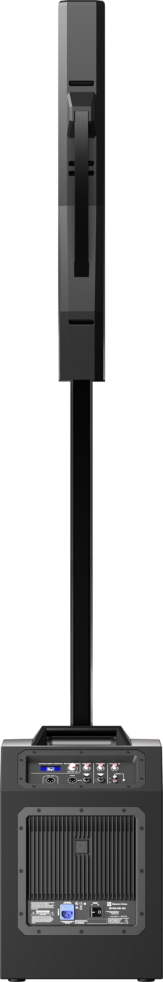 Electro-Voice EVOLVE 50 Powered Column PA System, Black, Action Position Back