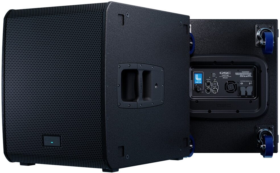 QSC LS118 Active Subwoofer Speaker, New, Action Position Back