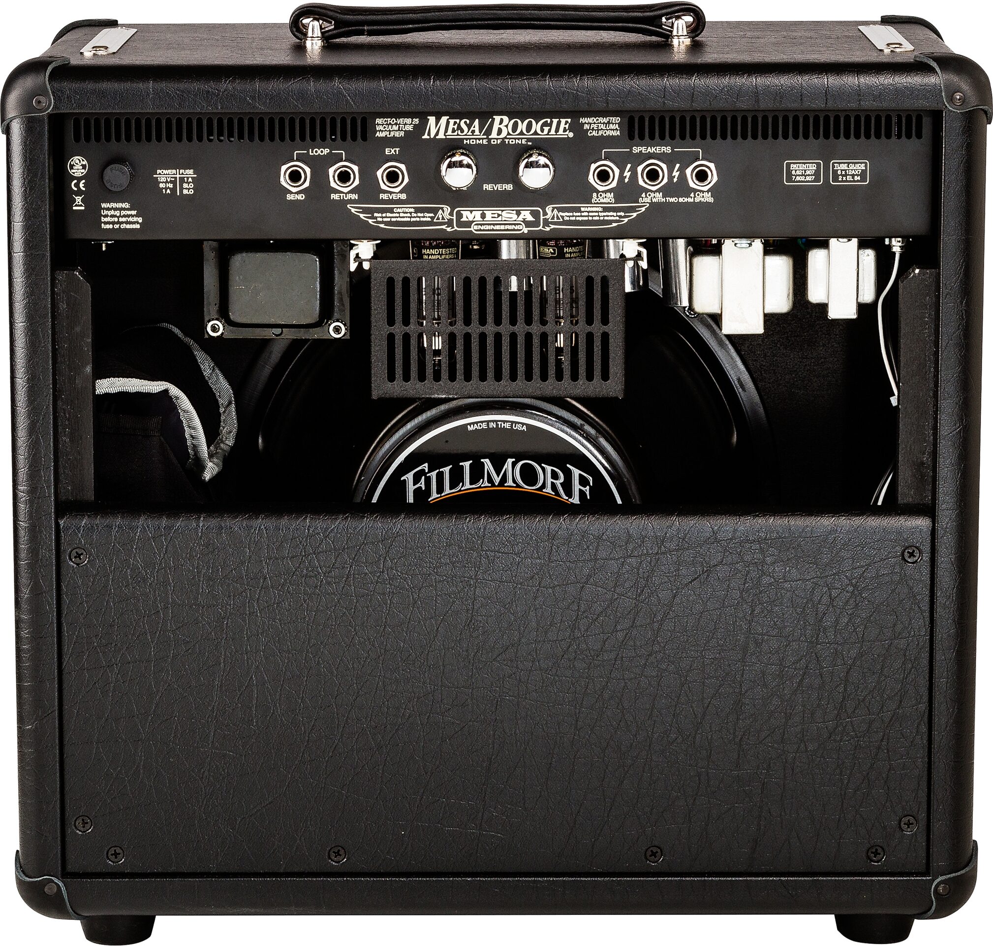 Mesa/Boogie Dual Recto-Verb 25 Tube Guitar Combo Amplifier (25 Watts, 1x12"), Open Box (Very Good), Action Position Back