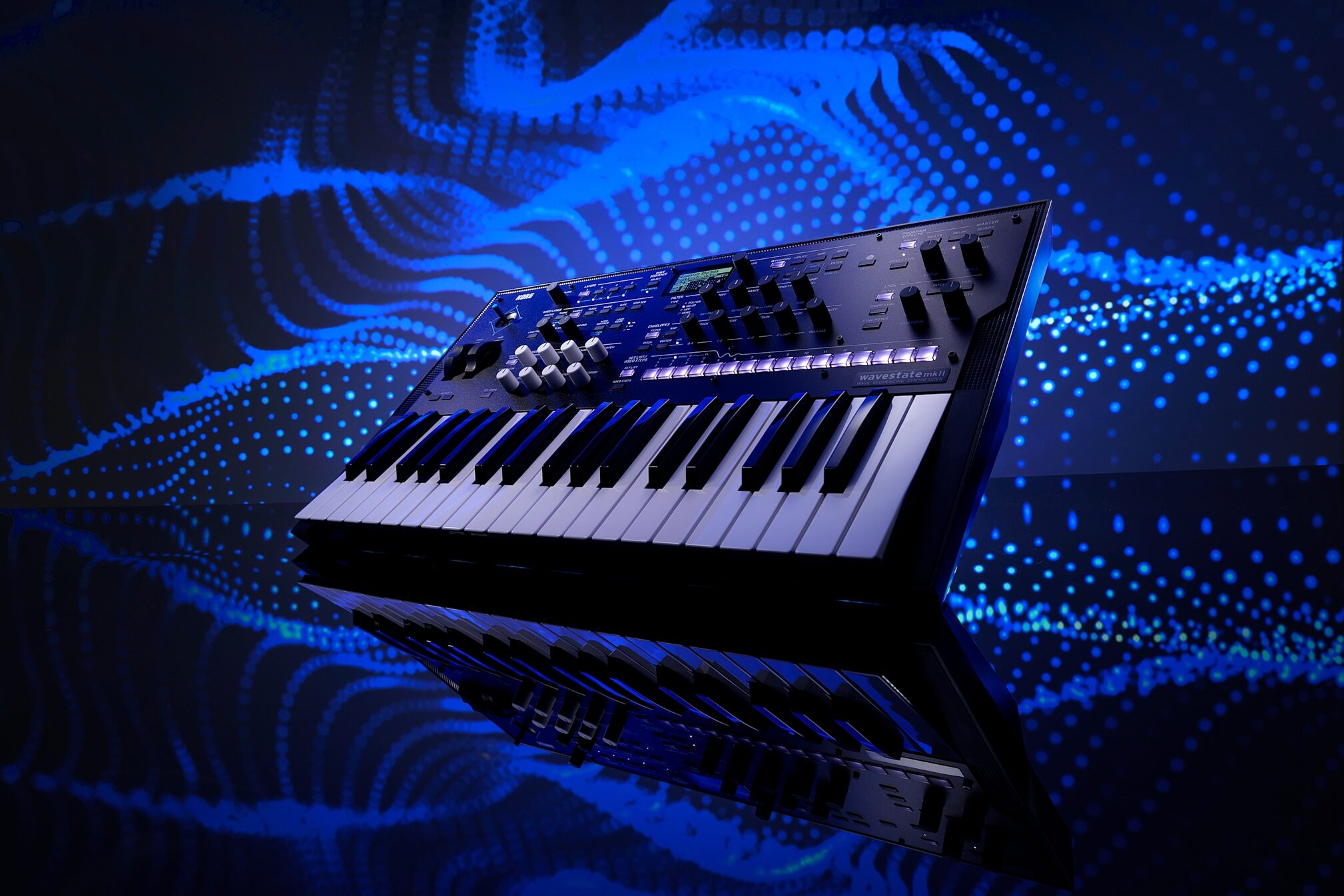 Korg Wavestate MKII Wave Sequencing Keyboard Synthesizer, New, Action Position Back