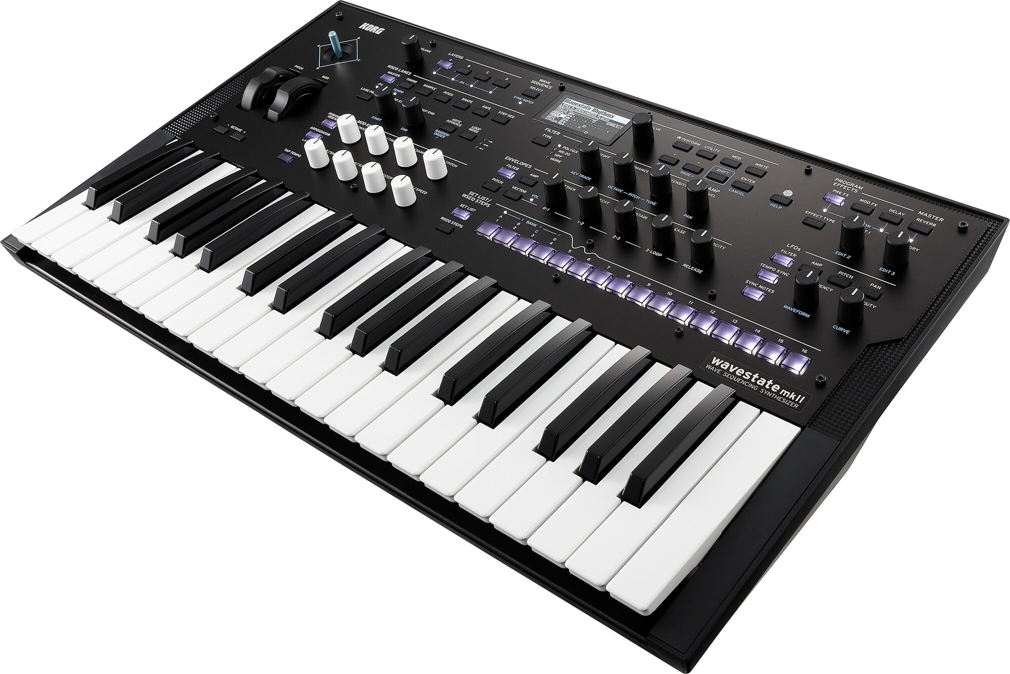 Korg Wavestate MKII Wave Sequencing Keyboard Synthesizer, New, Action Position Back