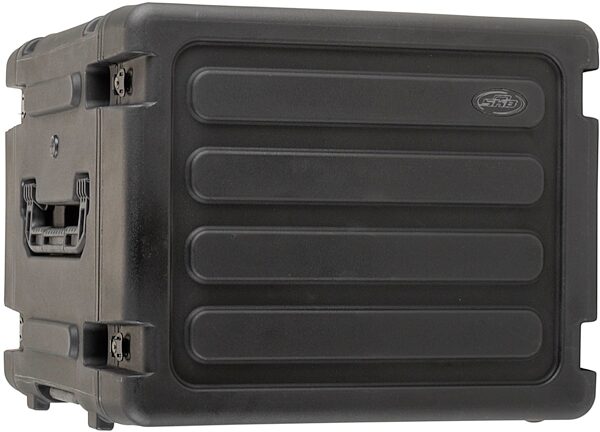 SKB Roto Shockmount 20" Deep Rack Case with Wheels, 8U, 3SKB-R08U20W, Alt