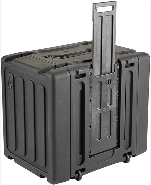SKB Roto Shockmount 20" Deep Rack Case with Wheels, 8U, 3SKB-R08U20W, Alt