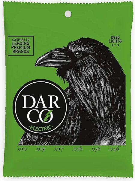 Darco D920 Electric Guitar Strings Bulk Box, Light (.10 - .46), 25 Set, Action Position Back