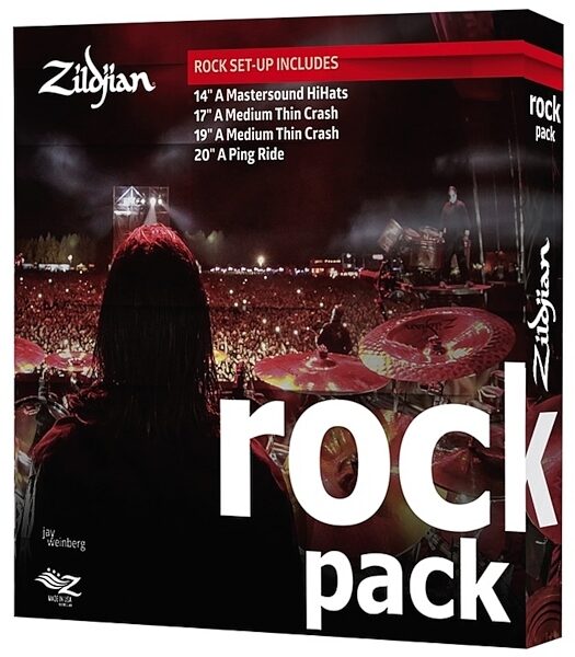Zildjian A Rock Music Cymbal Pack, A0801R, Alt