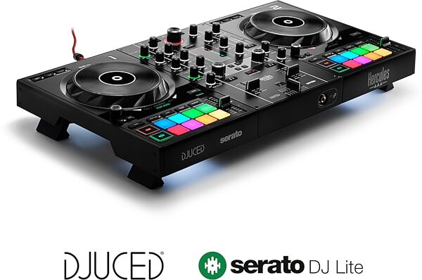 Hercules DJControl Inpulse 500 DJ Controller, Black, Action Position Front