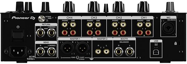 Pioneer DJ DJM-750 MK2 DJ Mixer, New, Back