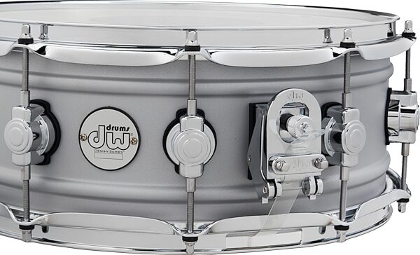 Drum Workshop Design Series Matte Aluminum Snare Drum, 5.5x14 inch, Action Position Back