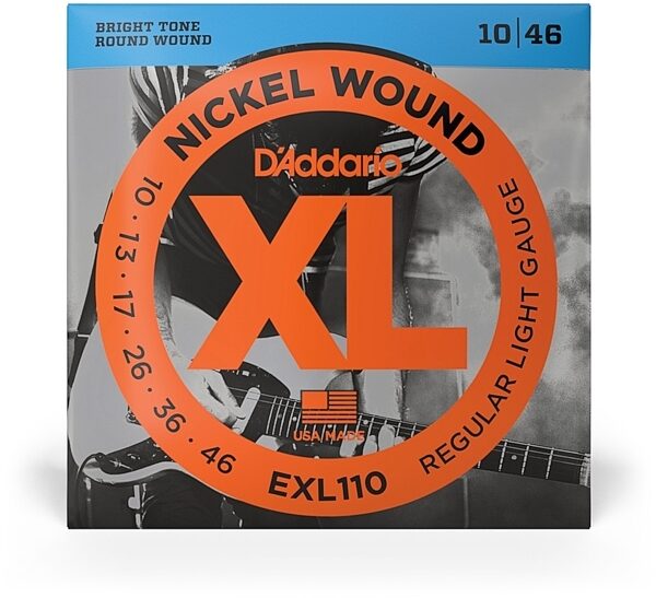 D'Addario EXL110 XL Electric Guitar Strings (Regular Light, 10-46), Single Set, view