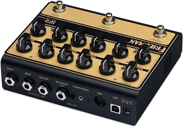 Friedman IR-X Dual-Channel Tube Preamp High Voltage DI/IR Direct Box, New, Action Position Back