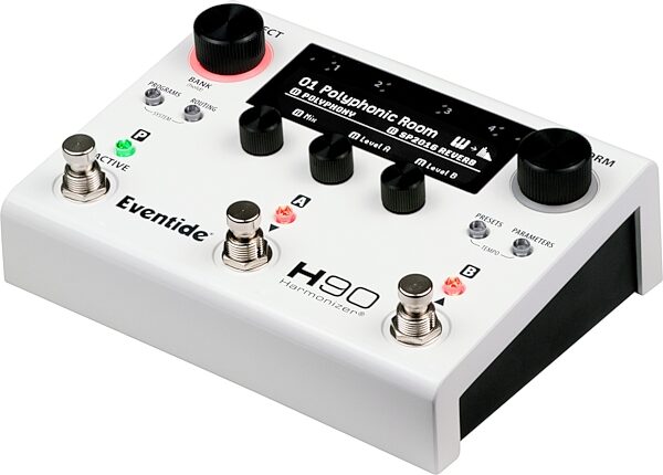 Eventide H90 Harmonizer/Multi-Effects Pedal, White, Angled Front