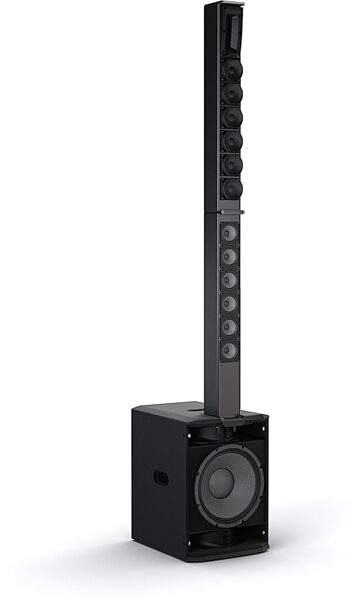 LD Systems MAUI 28 G3 Compact Powered PA System, Black, Action Position Back