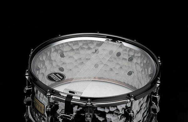Tama SLP Expressive Hammered Steel Snare Drum, 6 inchx14&quot;, Action Position Back