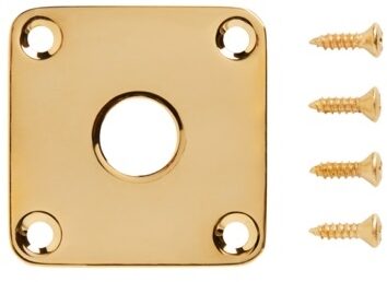 Gibson Les Paul Metal Jack Plate, Gold, view