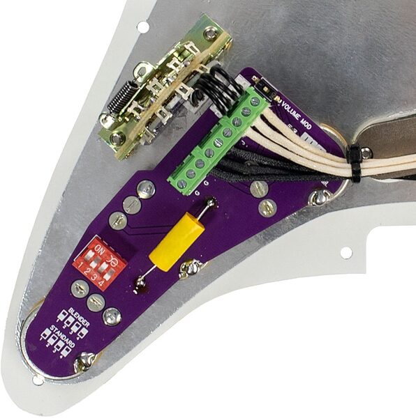 Mojotone 67 Quiet Coil Hot Bridge Prewired Pickguard, New, Action Position Back
