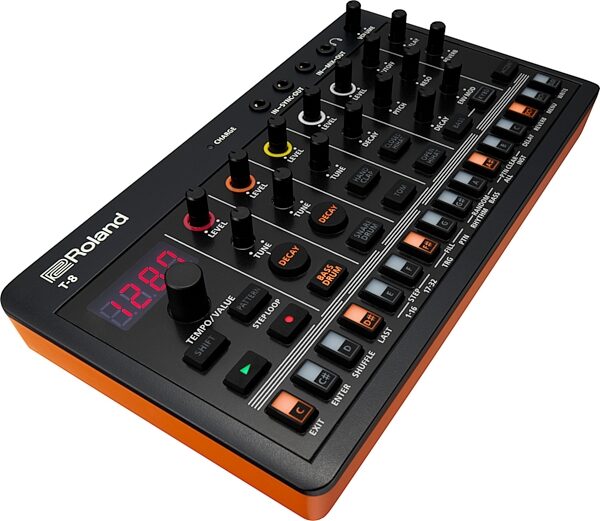 Roland AIRA Compact T-8 Beat Machine, New, Action Position Back