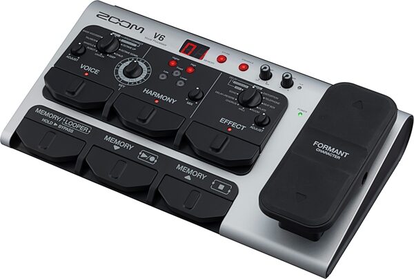 Zoom V6-SP Vocal Effects Processor and Looper Pedal, New, Action Position Back