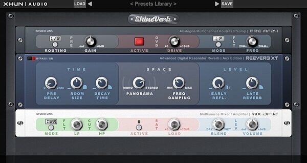 Xhun Audio ShineVerb Reverb Effect Software, Digital Download, Screenshot Front