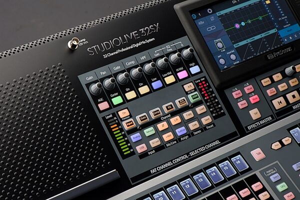 PreSonus StudioLive 32SX 32-Channel Digital Mixer, New, Detail Control Panel