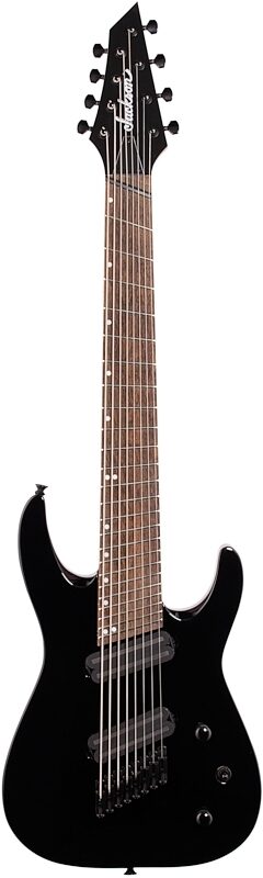 Jackson X Series Dinky DKAF8 MS Electric Guitar, 8-String, Black, Full Straight Front