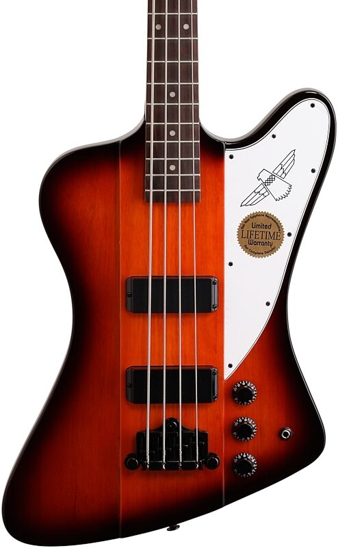 Epiphone Thunderbird IV Electric Bass, Vintage Sunburst, Body Straight Front