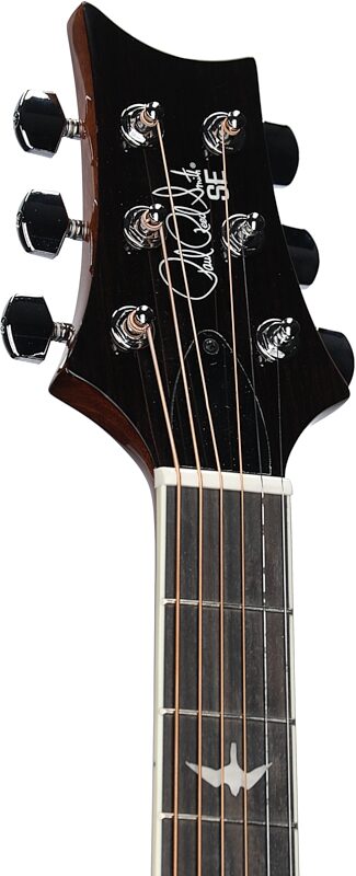 PRS Paul Reed Smith SE T40E Acoustic-Electric Guitar (with Case), Tobacco Sunburst, Headstock Left Front