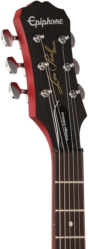 Epiphone Les Paul Special VE Electric Guitar, Vintage Cherry Sunburst, Headstock Left Front