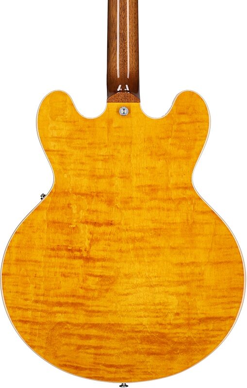 Gibson ES-335 Figured Electric Guitar (with Case), Honey Amber, Serial Number 229840327, Body Straight Back