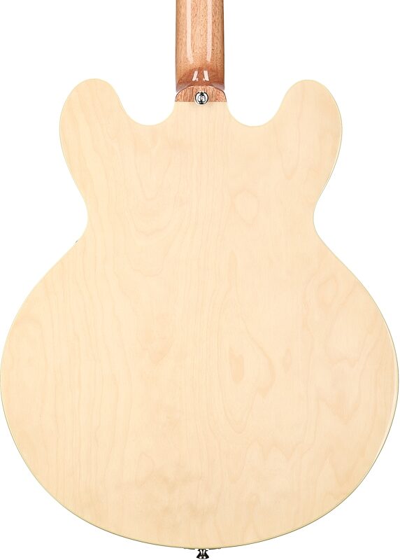 Epiphone Casino Archtop Hollowbody Electric Guitar (with Gig Bag), Natural, Body Straight Back