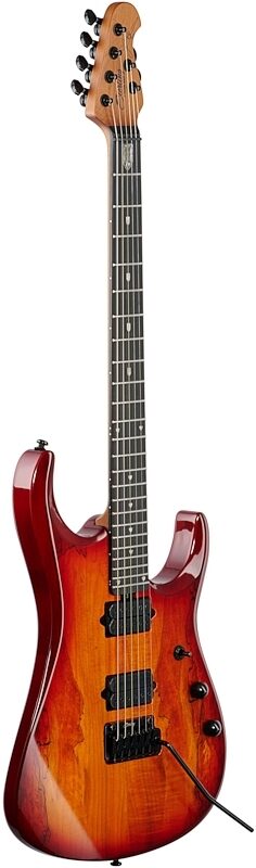Sterling by Music Man John Petrucci JP150D SM Electric Guitar (with Gig Bag), Blood Orange Burst, Body Left Front