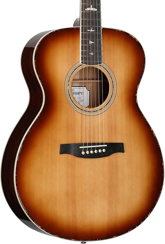 PRS Paul Reed Smith SE T40E Acoustic-Electric Guitar (with Case), Tobacco Sunburst, Full Left Front