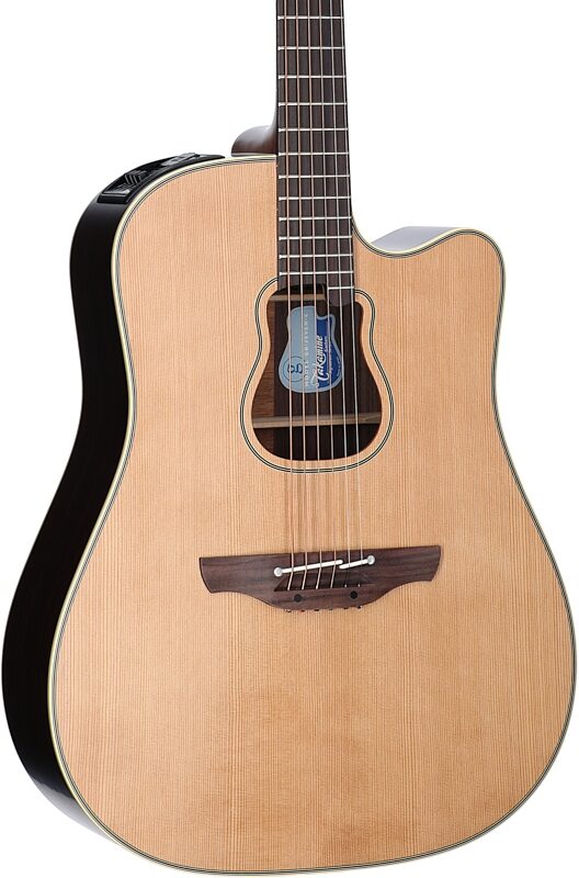 Takamine GB7C Garth Brooks Acoustic-Electric Guitar (with Soft Case), Natural Satin, Full Left Front
